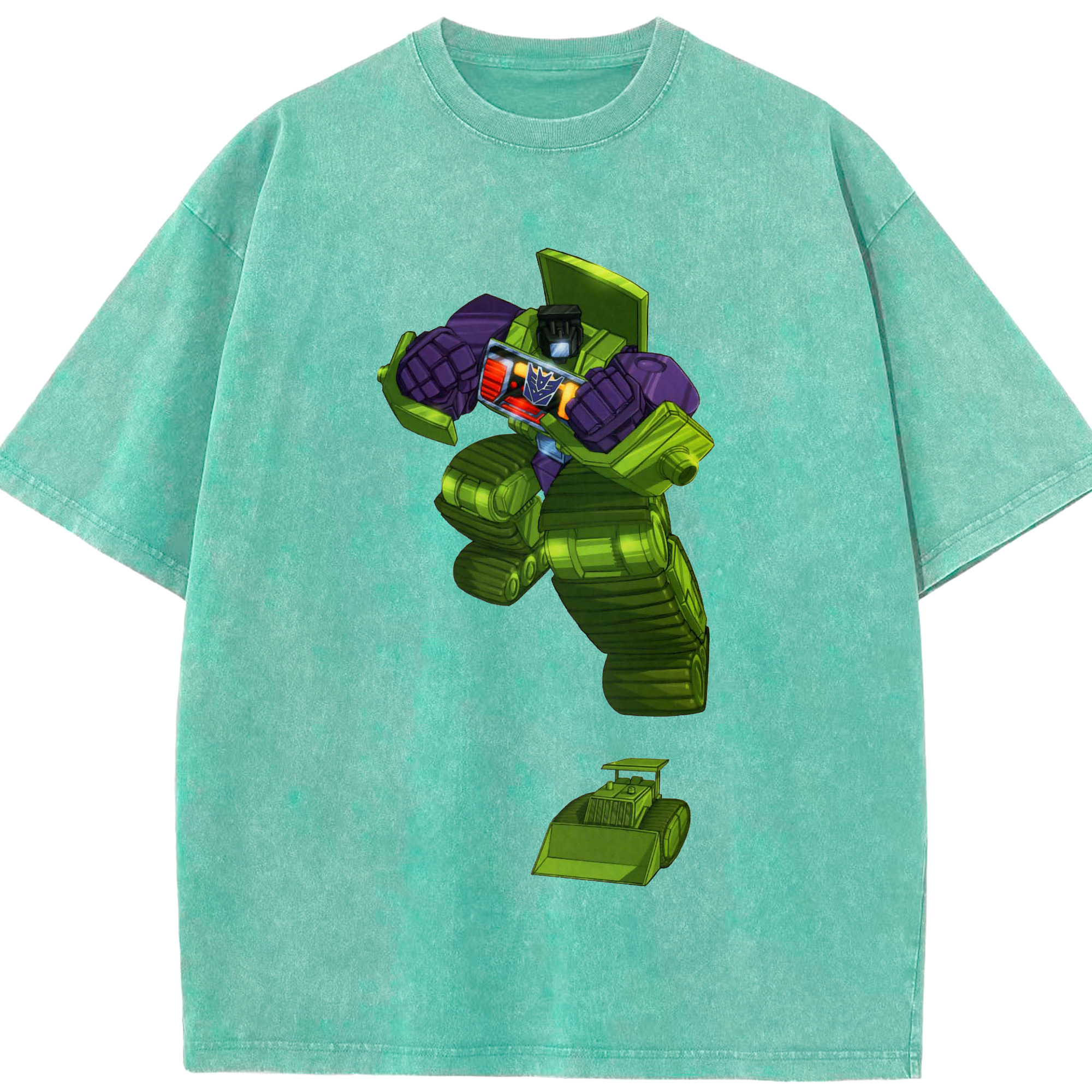 （画像用）  綿100% ヴィンテージ風 半袖Tシャツ（フロントプリント）